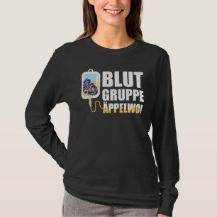 Blood Group Äppelwoi Frankfurt Hessen T-Shirt