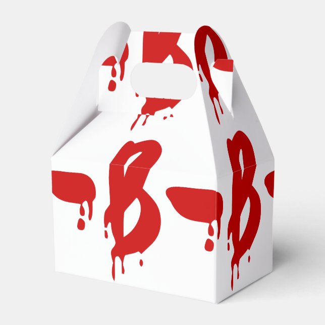 Blood Group B- Negative #Horror Hospital Favour Box (Front Side)