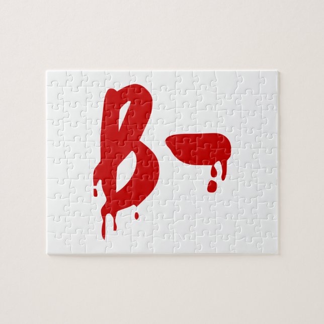 Blood Group B- Negative #Horror Hospital Jigsaw Puzzle (Horizontal)