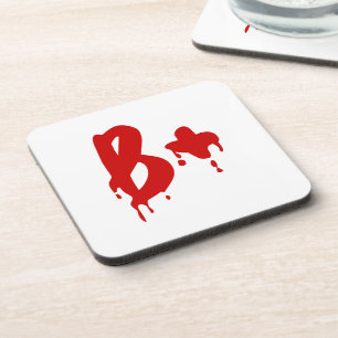 Blood Group B+ Positive #Horror Hospital Coaster