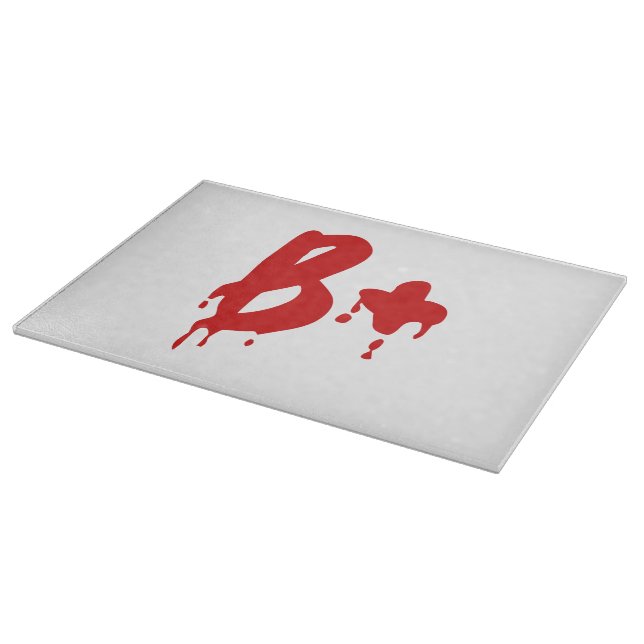 Blood Group B+ Positive #Horror Hospital Cutting Board (Corner)