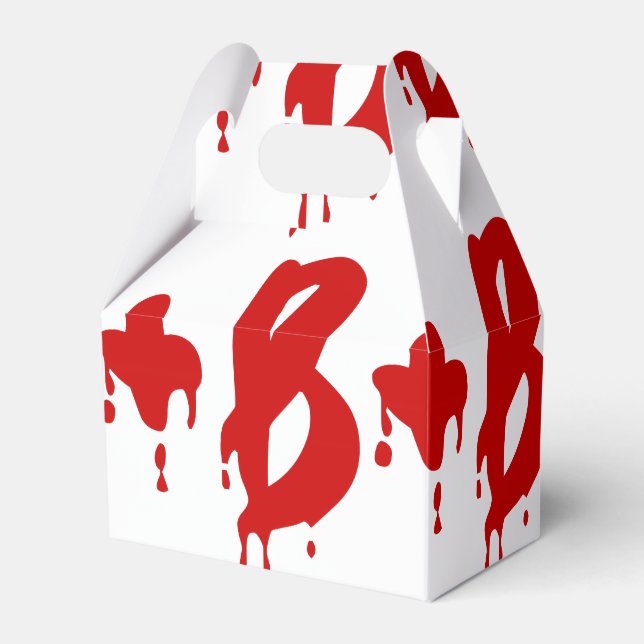 Blood Group B+ Positive #Horror Hospital Favour Box (Front Side)