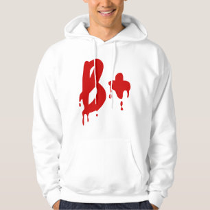 Blood Group B+ Positive #Horror Hospital Hoodie