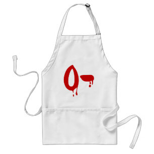 Blood Group O- Negative #Horror Hospital Standard Apron