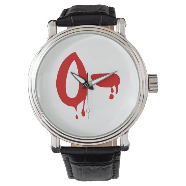 Blood Group O- Negative #Horror Hospital Watch (Front)