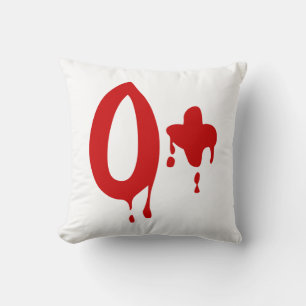 Blood Group O+ Positive #Horror Hospital Cushion