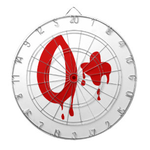 Blood Group O+ Positive #Horror Hospital Dartboard