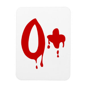 Blood Group O+ Positive #Horror Hospital Magnet