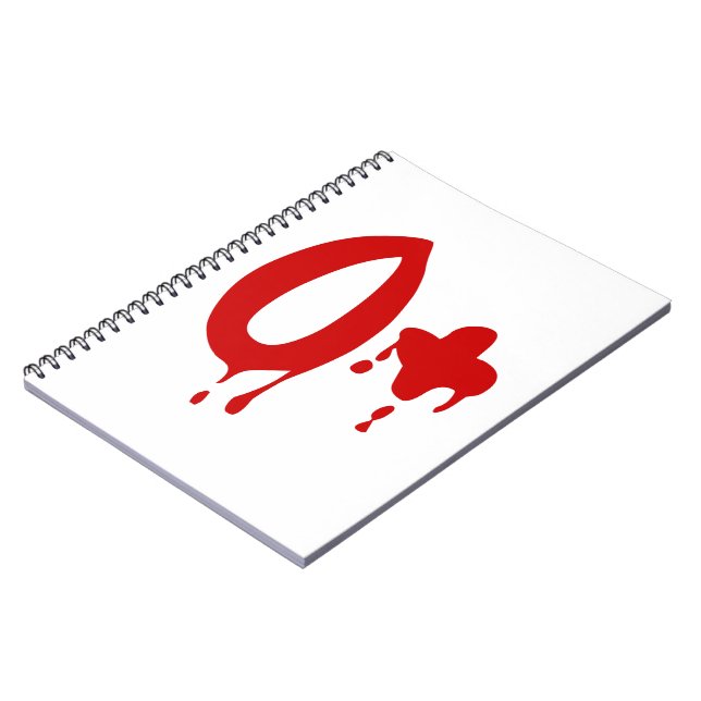 Blood Group O+ Positive #Horror Hospital Notebook (Left Side)