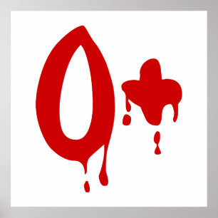 Blood Group O+ Positive #Horror Hospital Poster