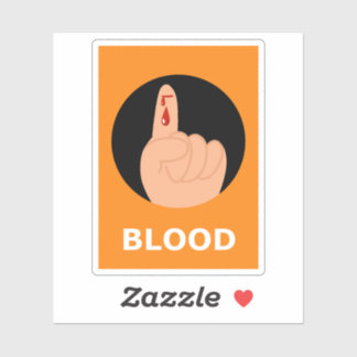 BLOOD Halloween Sticker