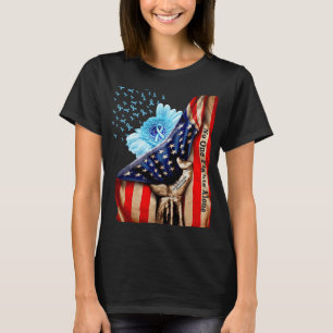 Blood Inside Me Flag Ovarian Cancer Awareness Amer T-Shirt
