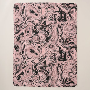 Blood Light Pink Fire Stone 1 Sherpa Blanket