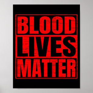 Blood Lives Bloods Gang Hip-Hop Gangster Poster