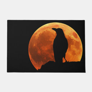 Blood Moon and Raven Doormat