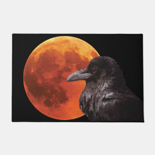 Blood Moon and Raven Doormat