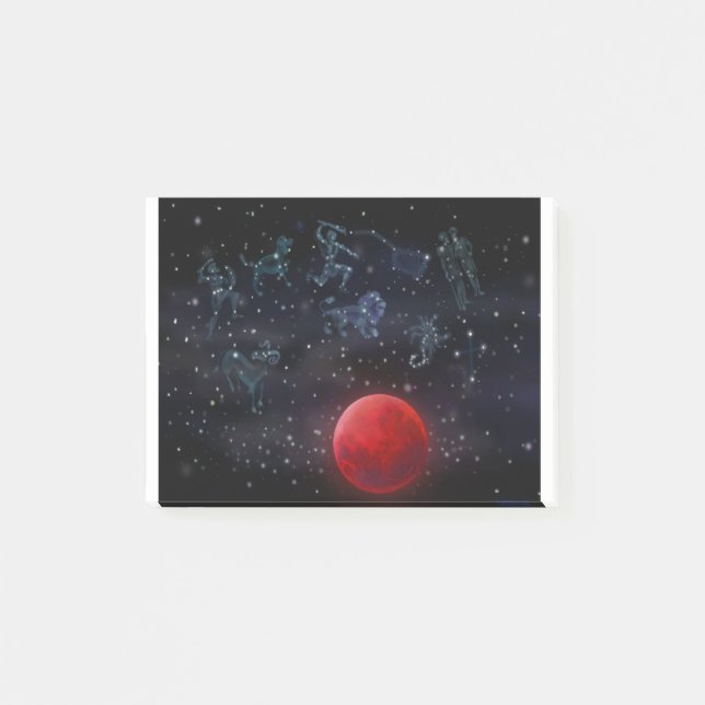 Blood Moon Constellations Post-it Notes (Front)