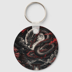 Blood Moon Dragon Key Ring