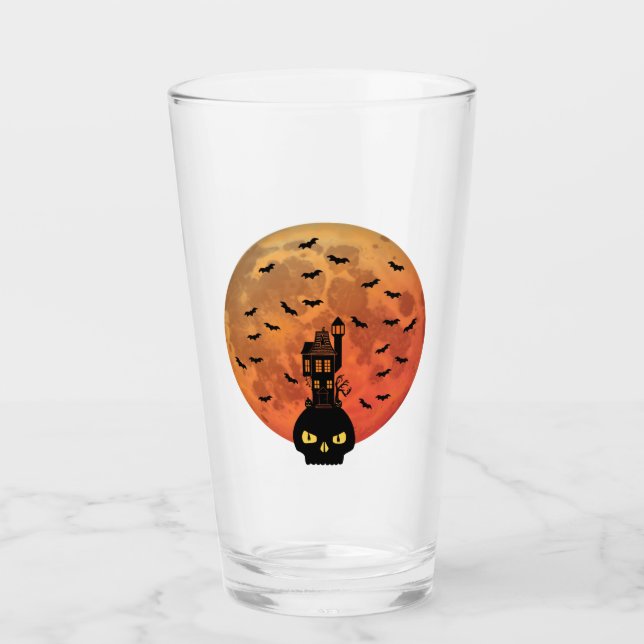 Blood Moon Haunted House Glass (Front)