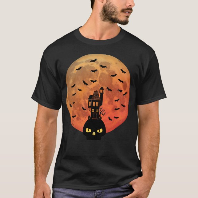 Blood Moon Haunted House T-Shirt (Front)