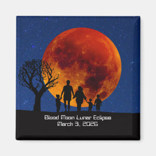 Blood Moon Lunar Eclipse 2026 Magnet