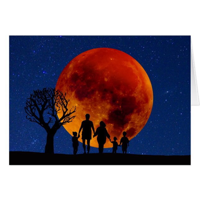 Blood Moon Lunar Eclipse Family (Front Horizontal)