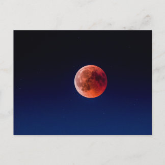 Blood Moon Lunar Eclipse (Switzerland) Postcard