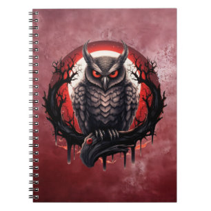 Blood Moon Owl Notebook