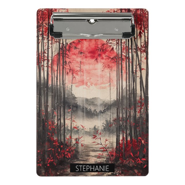 Blood Moon Sakura Ink Wash (1) Mini Clipboard (Front)