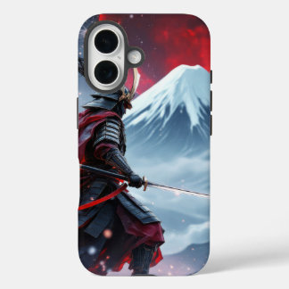Blood Moon Samurai: The Last Stand at Mount Fuji iPhone 16 Case
