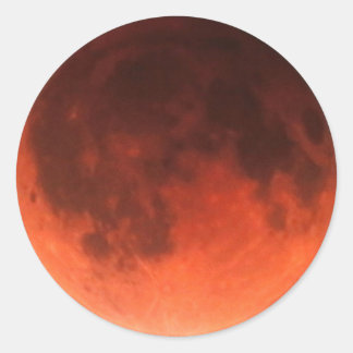 Blood Moon Tetrad Classic Round Sticker