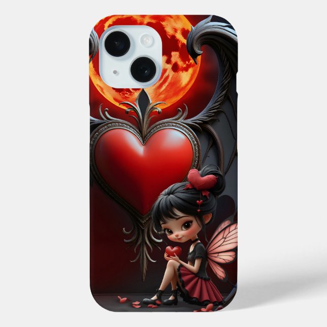Blood Moon Valentine Fairy Case-Mate iPhone Case (Back)