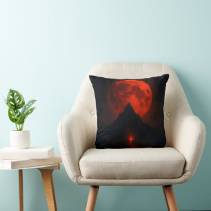 Blood Moon Volcano Pillow