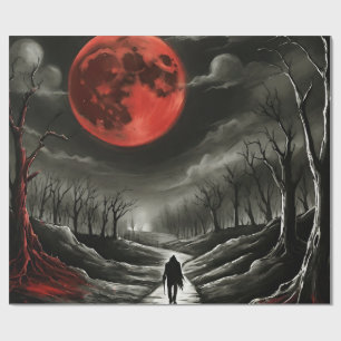 Blood moon wrapping paper