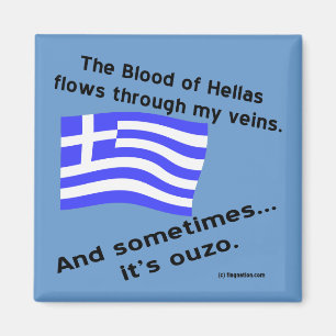 Blood of Hellas & Ouzo Magnet