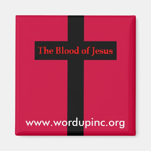 Blood of Jesus Magnet (Front)
