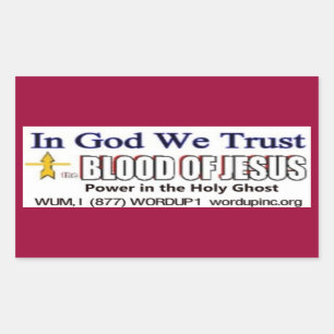 Blood of Jesus Sticker