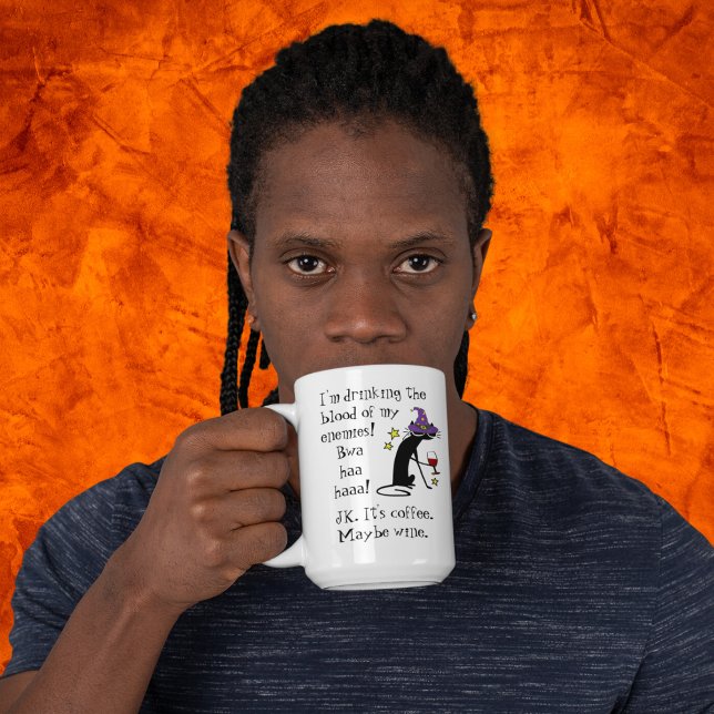 Blood of My Enemies, JK Wine, Black Cat Coffee Mug (Creator Uploaded)