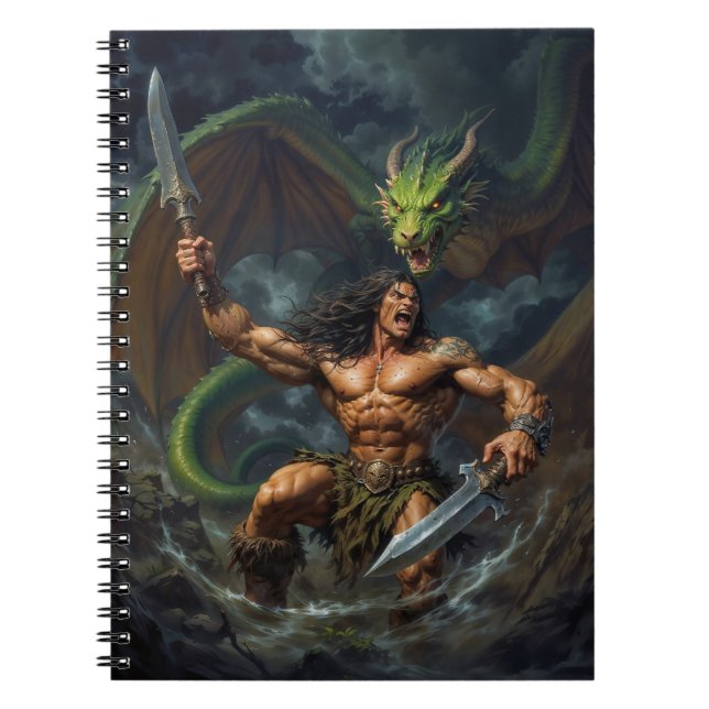 Blood of the Wyrm Dragon and Warrior Notebook (Front)