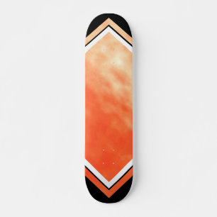 Blood Orange Black White Cloud Custom Deck 1 Skateboard