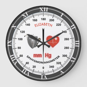 Blood Pressure Monitor Sphygmomanometer For Doctor Large Clock