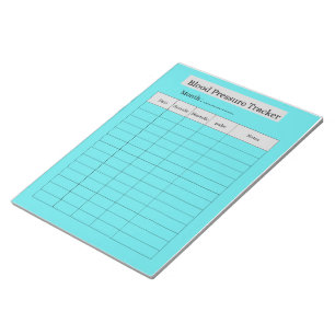 BLOOD PRESSURE TRACKER NOTEPAD