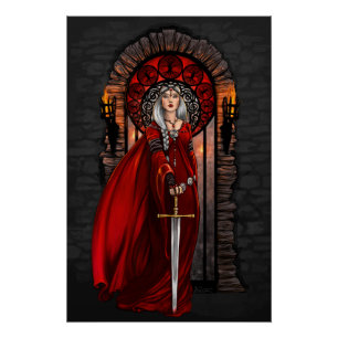 Blood Queen Enchantress Art Print