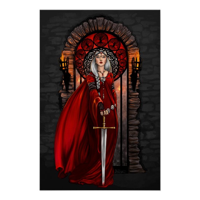 Blood Queen Enchantress Art Print (Front)