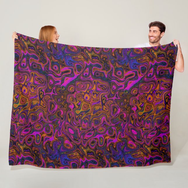 Blood Rainbow Fire Stone 4  Fleece Blanket (In Situ)