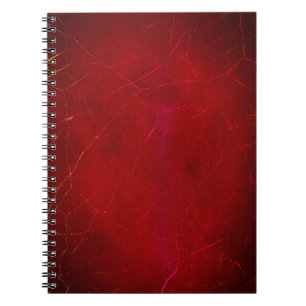 Blood Red Abstract Texture with Scratches Notebook