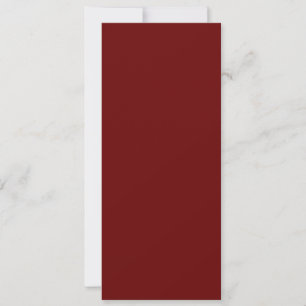 Blood Red Flat Card
