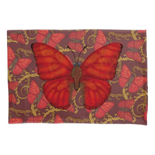 Blood Red Glider Butterfly Pillowcase
