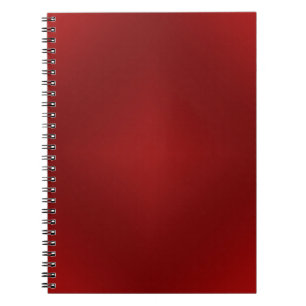 Blood Red Gradient - Customised Dark Red Template Notebook