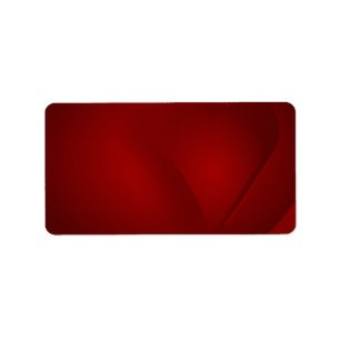 Blood Red Hearts Address Label